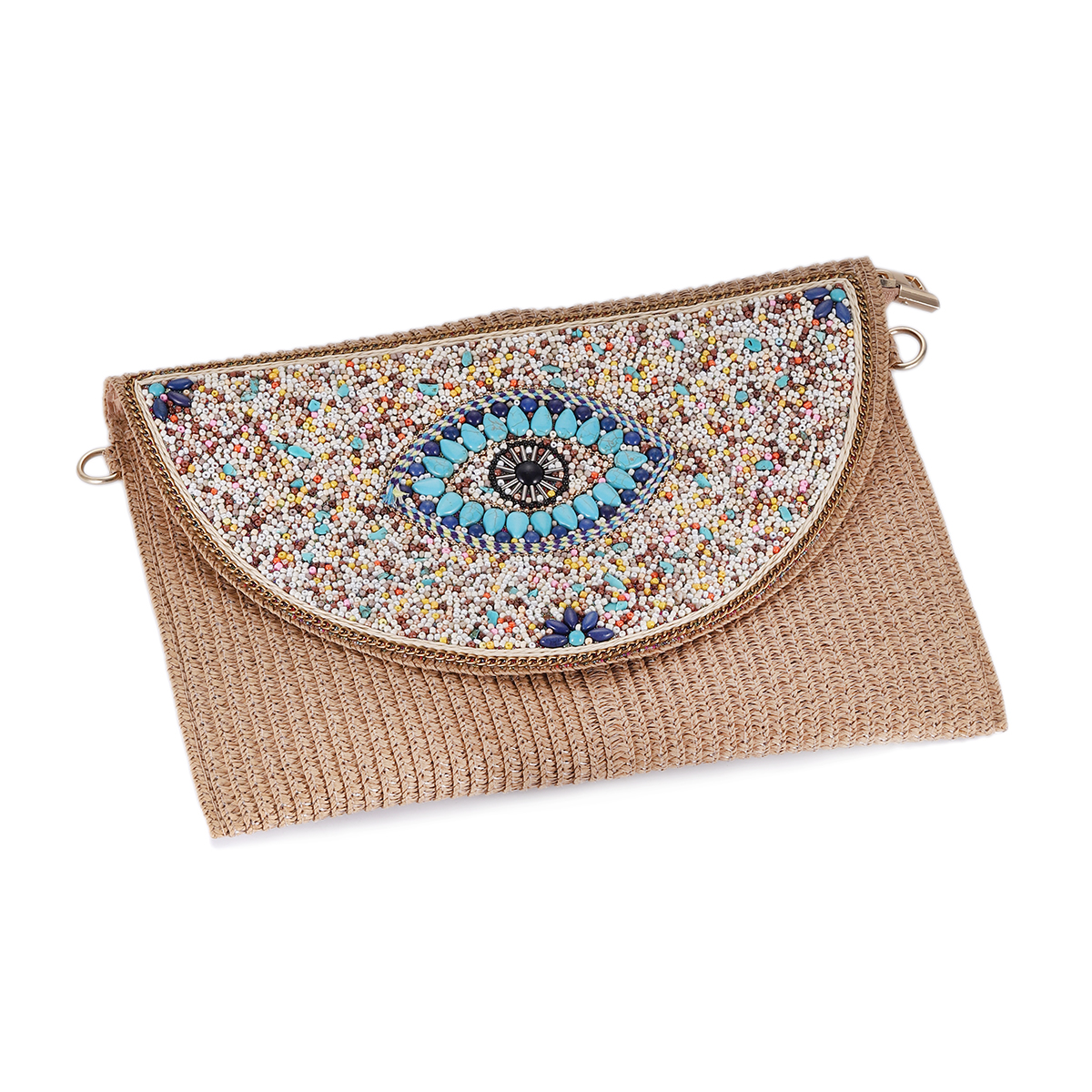 Women Bags Handmade - Bohemian Evil Eye Embroidered Shoulder Bag