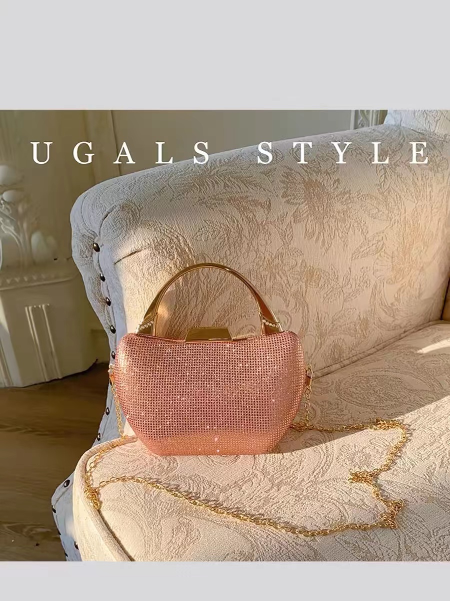 Women Handheld Bags - Glitter Shiny Fashion Evening Bag Wedding