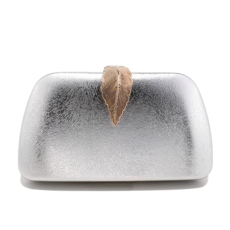 Women Bags Gold - Silver Metallic Evening Clutch Bag Fashion