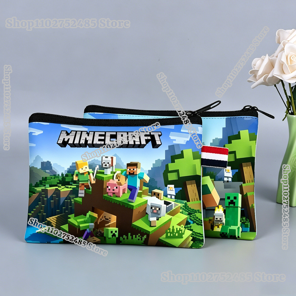 Women Bags Purses - Pixels Block Coin Purse Miner Crafted