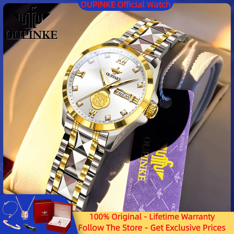 Women Bags Ru - OUPINKE 3305 Real Gold Diamond Women