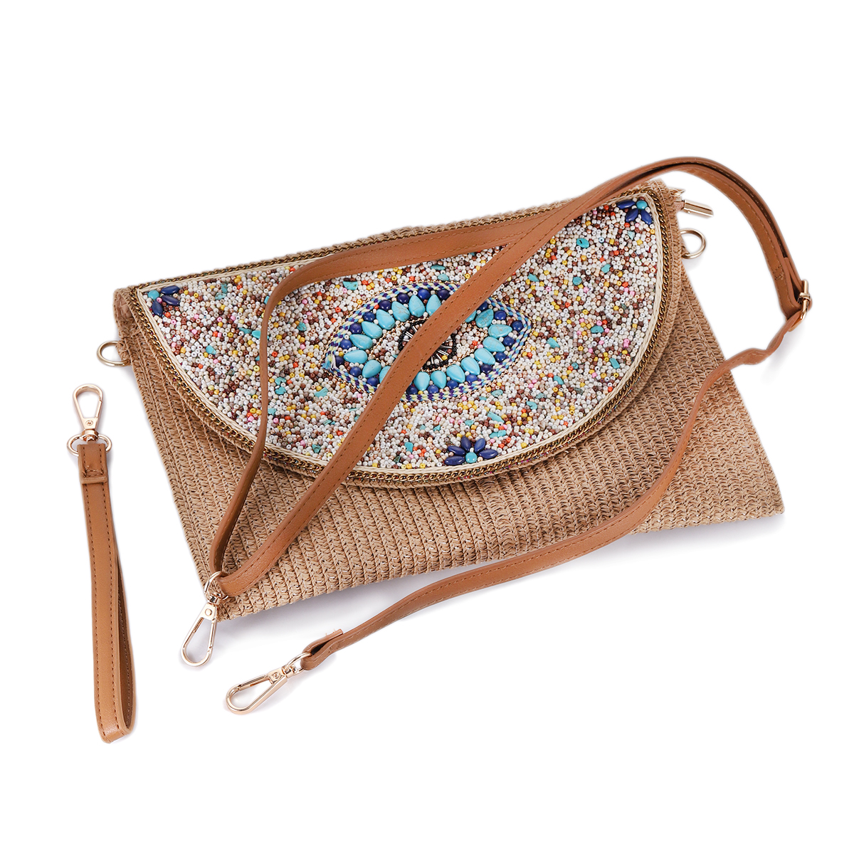 Bohemian Evil Eye Embroidered  - Women Bags Handmade reseña y precio