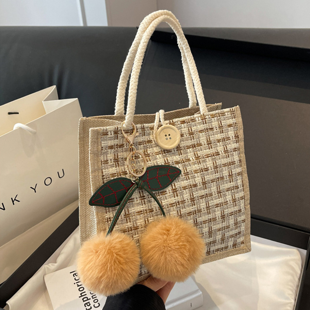 Jute Tote Bag Woven Linen Hand - Women Bags Jute reseña y precio