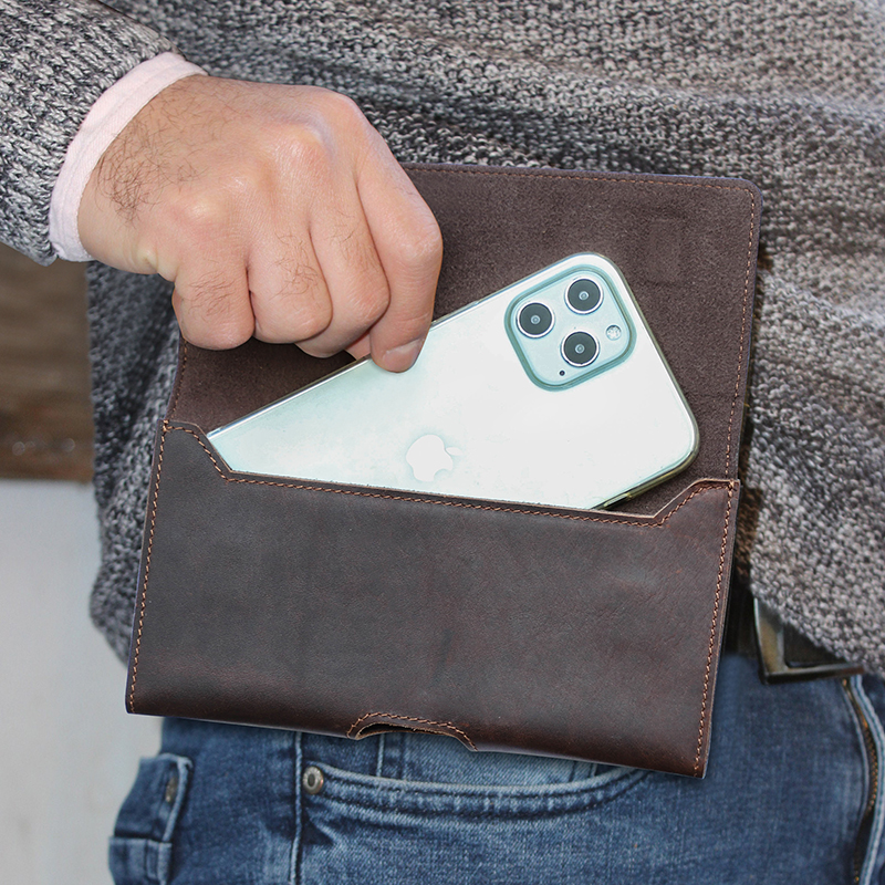 Cowhide Leather Waist Bag Phon - Saddle Bag Leather reseña y precio