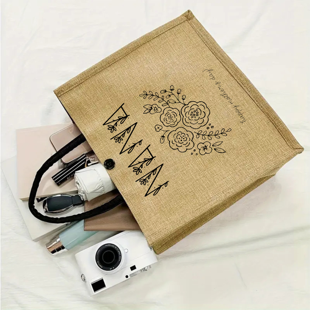 Dandelion Jute Tote Bag, Perfe - Women Bags Jute reseña y precio