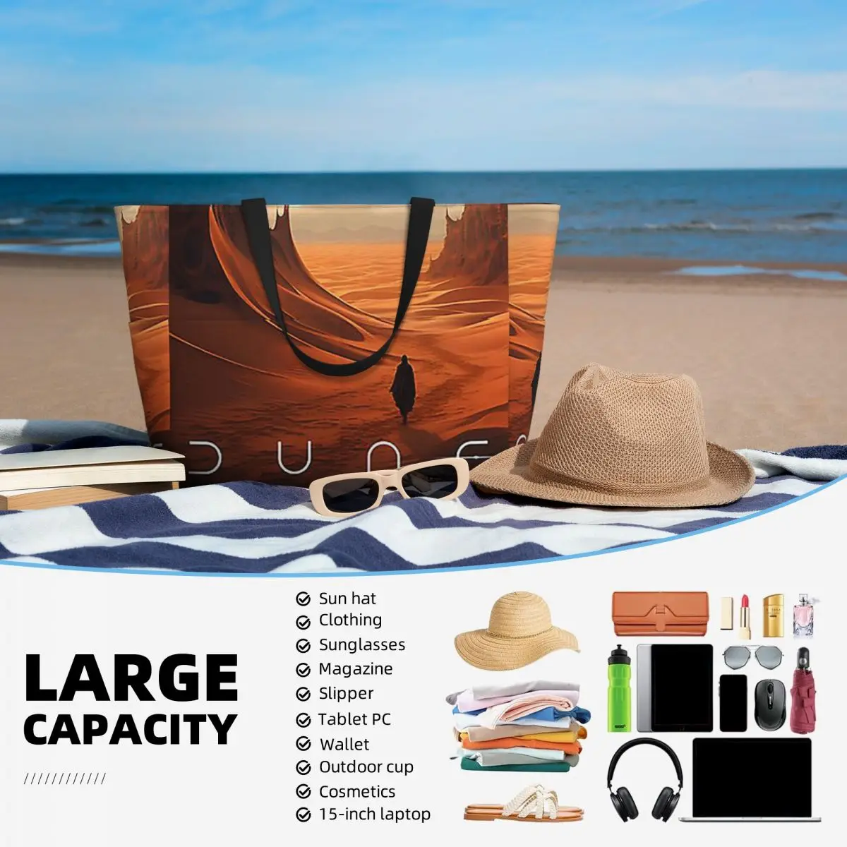 Dune 2020 Fan Art Beach Tote B - Women Bags Dune reseña y precio