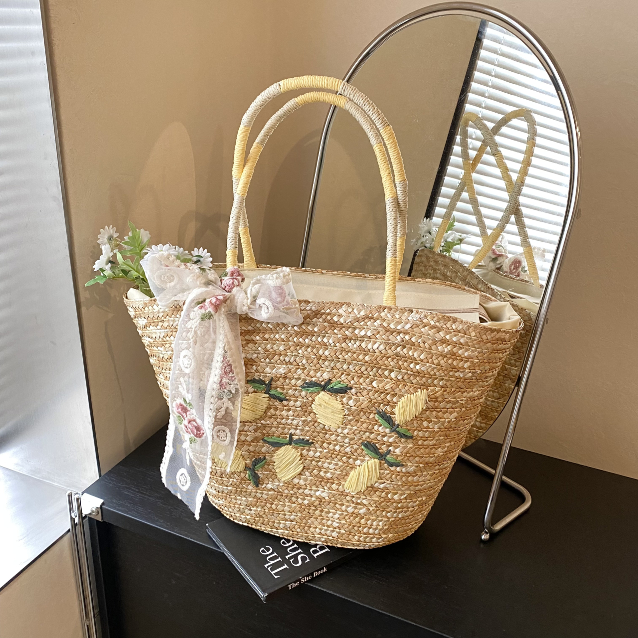 Large Capacity Beach Shoulder  - Women Bags Handmade reseña y precio
