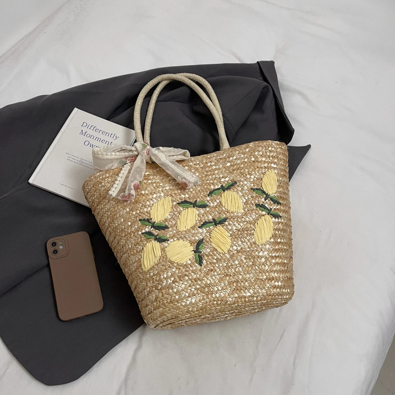 Large Capacity Beach Shoulder  - Women Bags Handmade reseña y precio