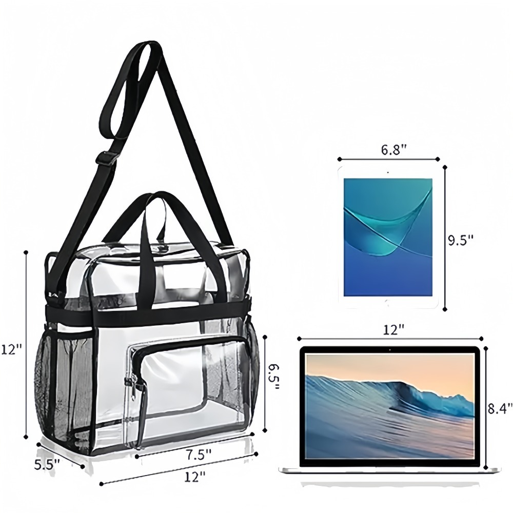 Clear Tote Bag Heavy Duty Plas - Women Bags Work reseña y precio