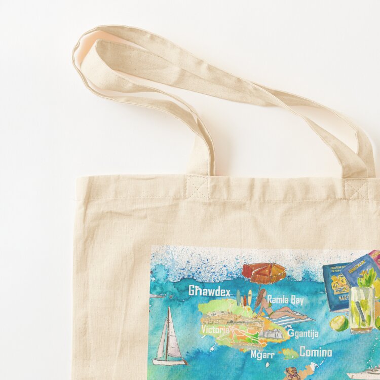 Malta Illustrated Island Trave - Women Bags Malta reseña y precio