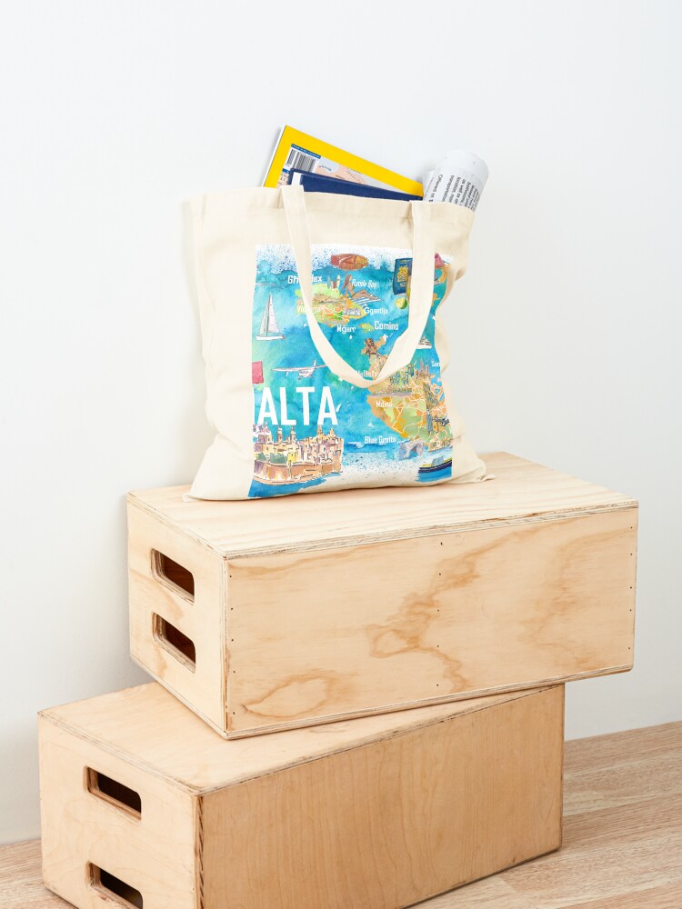 Malta Illustrated Island Trave - Women Bags Malta reseña y precio