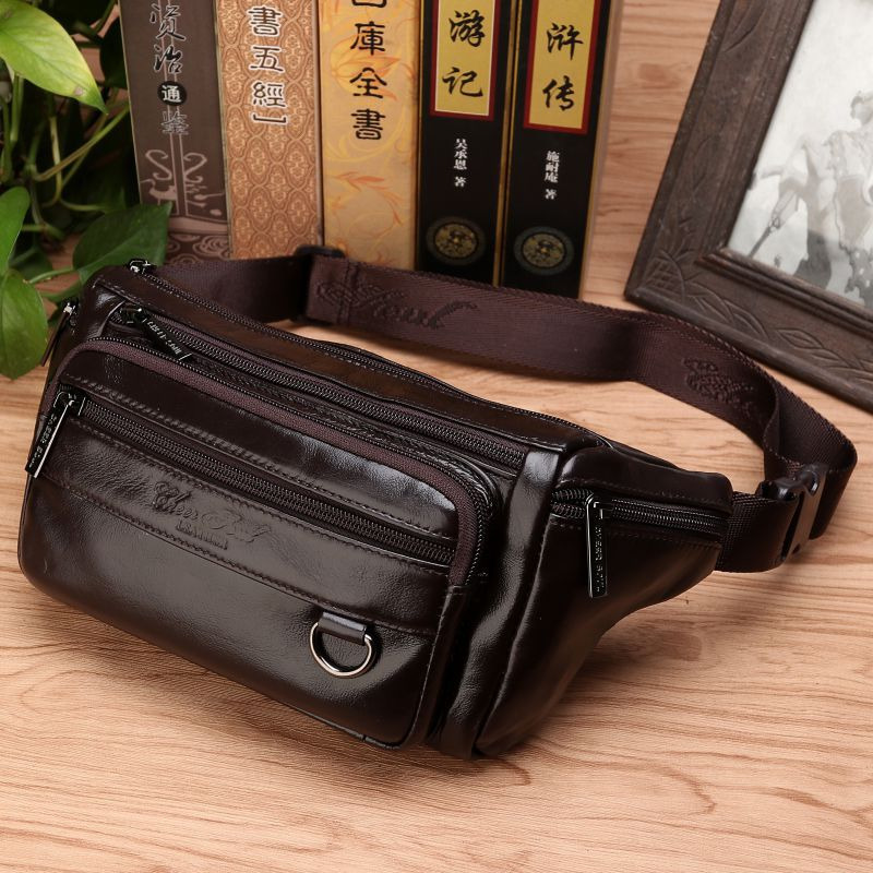 Men Waist Fanny Bags Sling Che - Saddle Bag Leather reseña y precio