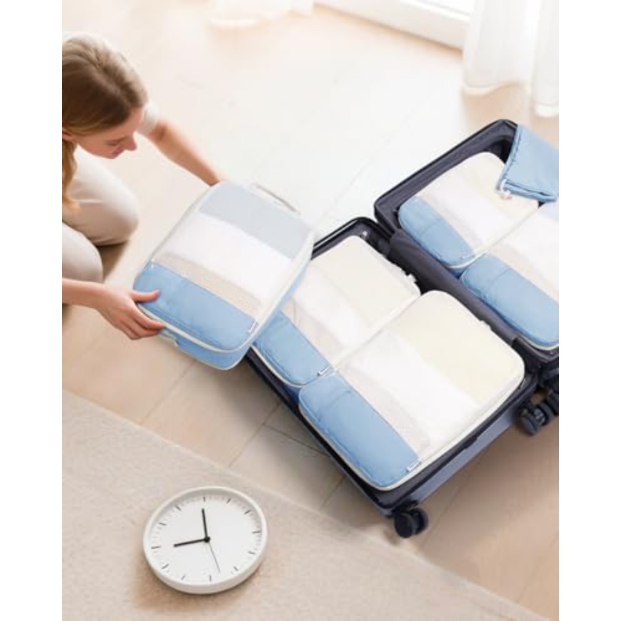 6 Set Compression Packing Cube - Women Bags For Travel reseña y precio