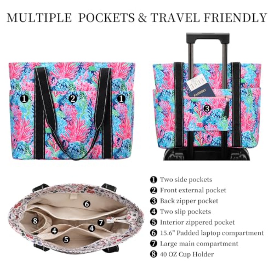 Tote Bag for Women with Laptop - Women Bags Work reseña y precio