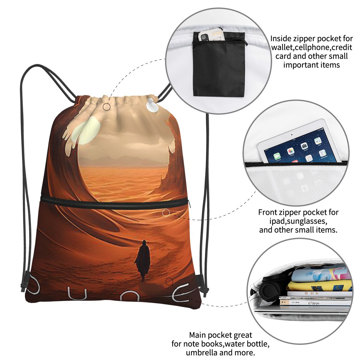 Dune 2020 Fan Art Backpacks Mu - Women Bags Dune reseña y precio