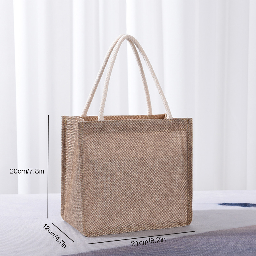Cotton tote bag, large capacit - Women Bags Jute reseña y precio