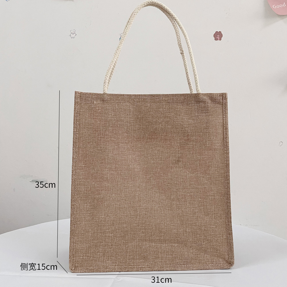 Cotton tote bag, large capacit - Women Bags Jute reseña y precio