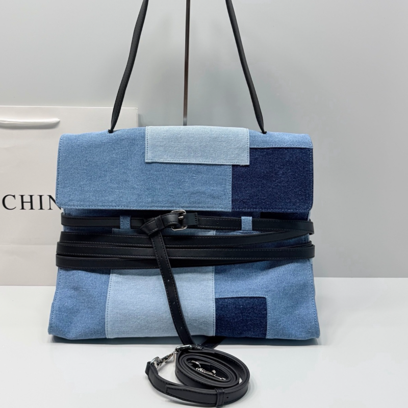 Color Block Denim Handbag Cros - Women Bags Purses reseña y precio