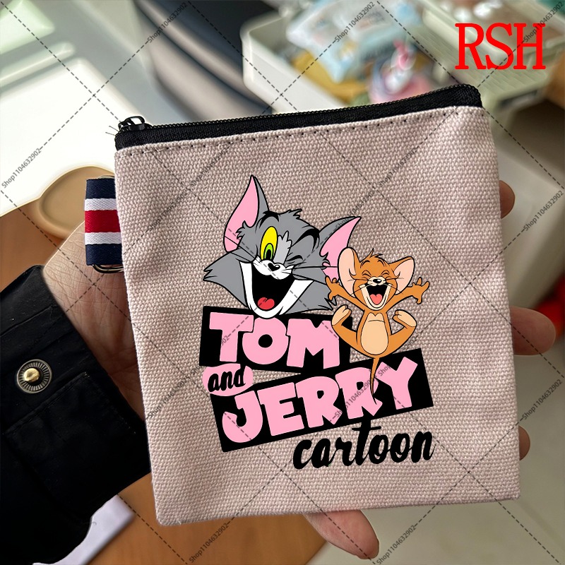Tom and Jerry Coin Pouch Carto - Women Bags Purses reseña y precio