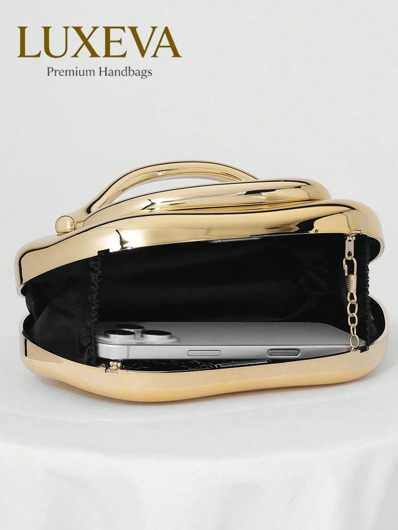 Elegant Gold Hardware Clutch B - Women Bags Ru reseña y precio