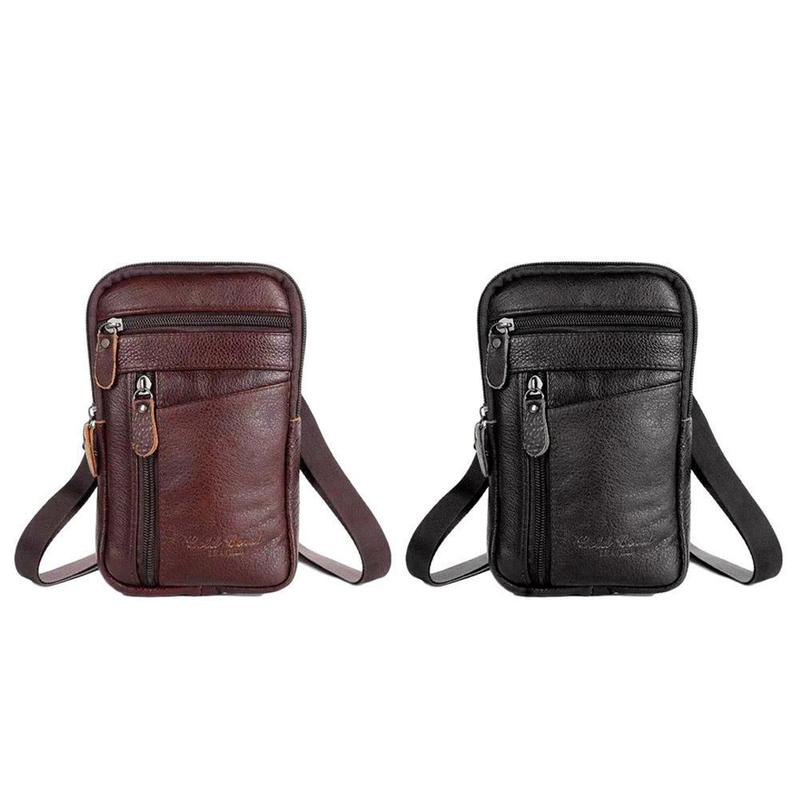 Men Genuine Leather Bag Vertic - Saddle Bag Leather reseña y precio