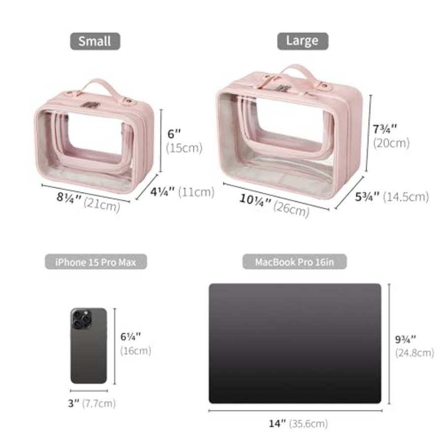 TSA Approved Toiletry Bag, Cle - Women Bags For Travel reseña y precio