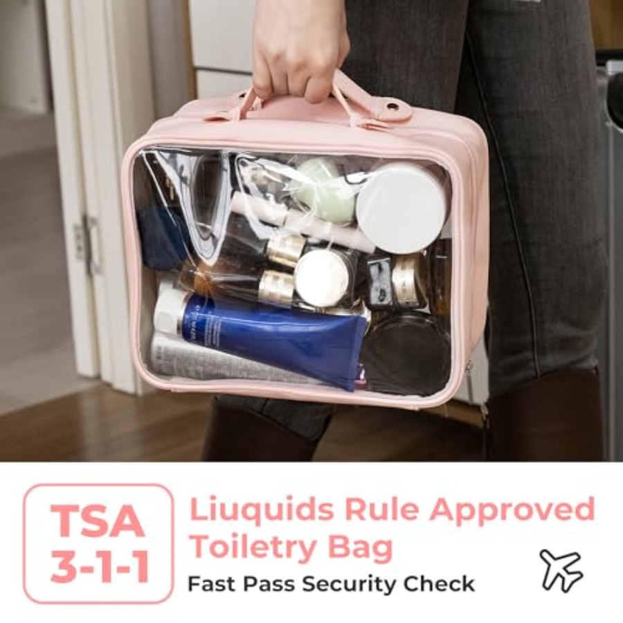 TSA Approved Toiletry Bag, Cle - Women Bags For Travel reseña y precio