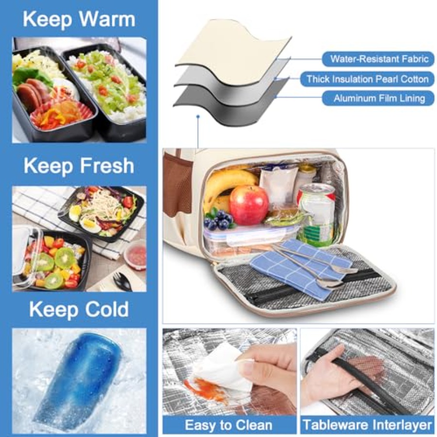 Backpack Lunch Bag for Women,  - Women Bags Work reseña y precio