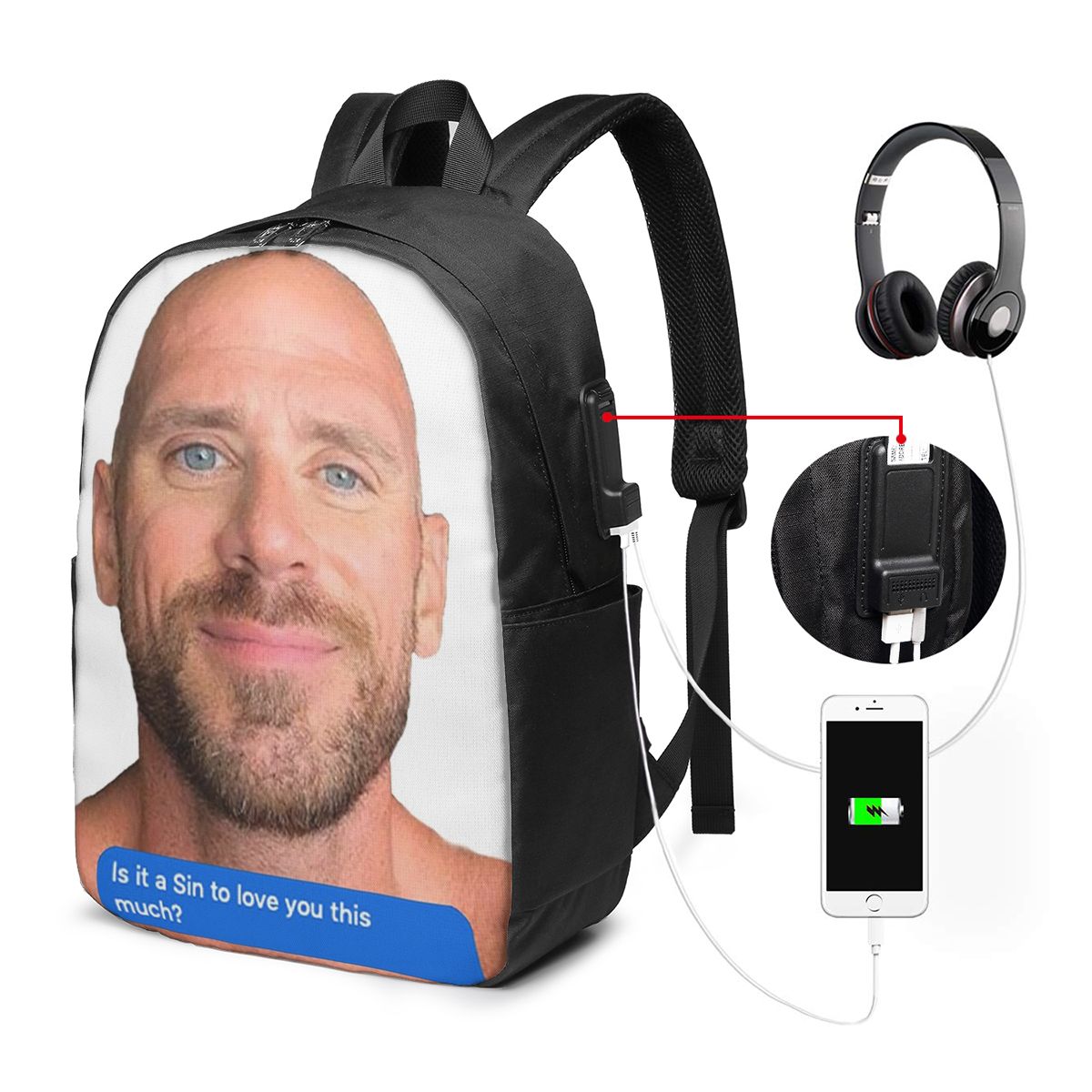Johnny Sins Flirty Text Bubble - Women Bags For Travel reseña y precio