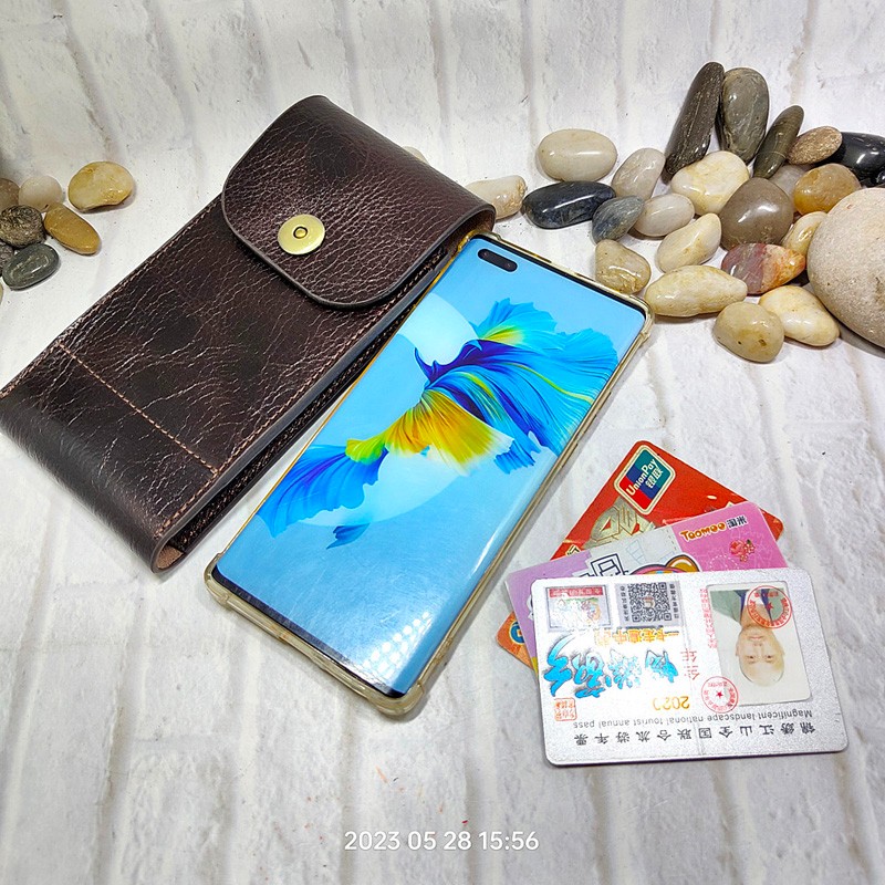 Mobile Phone Waist Bag Holster - Saddle Bag Leather reseña y precio