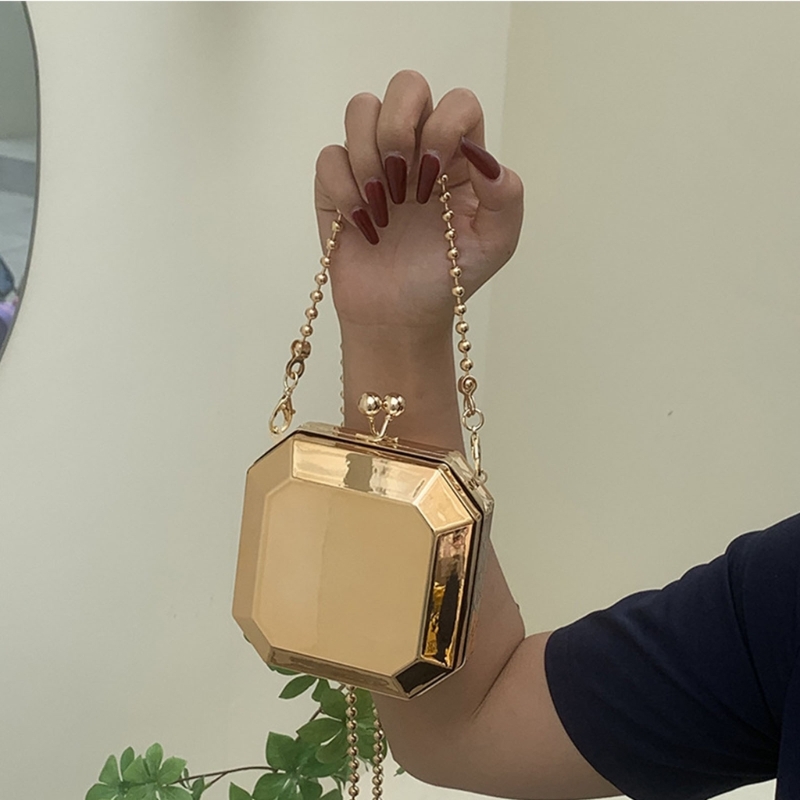 Mini Luxury Gold Party Evening - Women Bags Gold reseña y precio