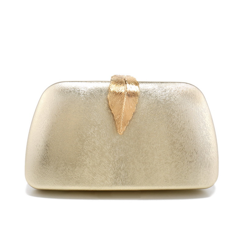 Silver Metallic Evening Clutch - Women Bags Gold reseña y precio