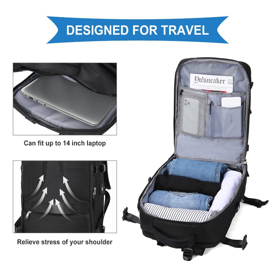 【New Arrival】Black Travel Back - Women Bags Work reseña y precio