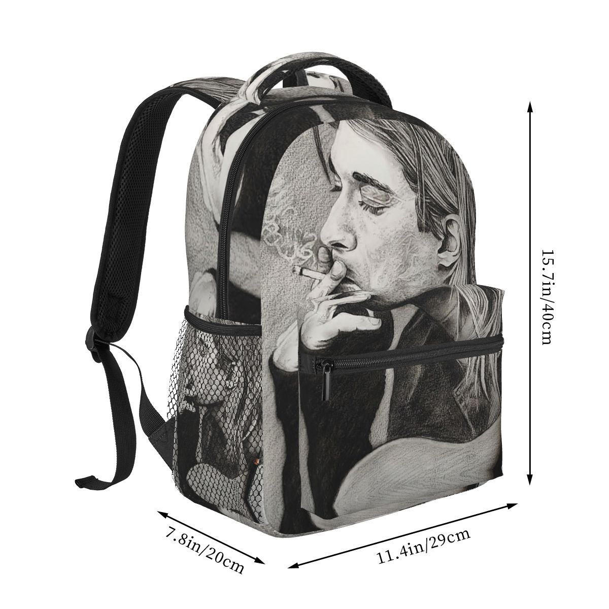 Kurt Cobain Backpack Hot Sale  - Women Bags Kurt reseña y precio