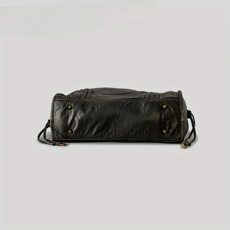 ​​Braided Trim Black Leather T - Women Bags Gold reseña y precio