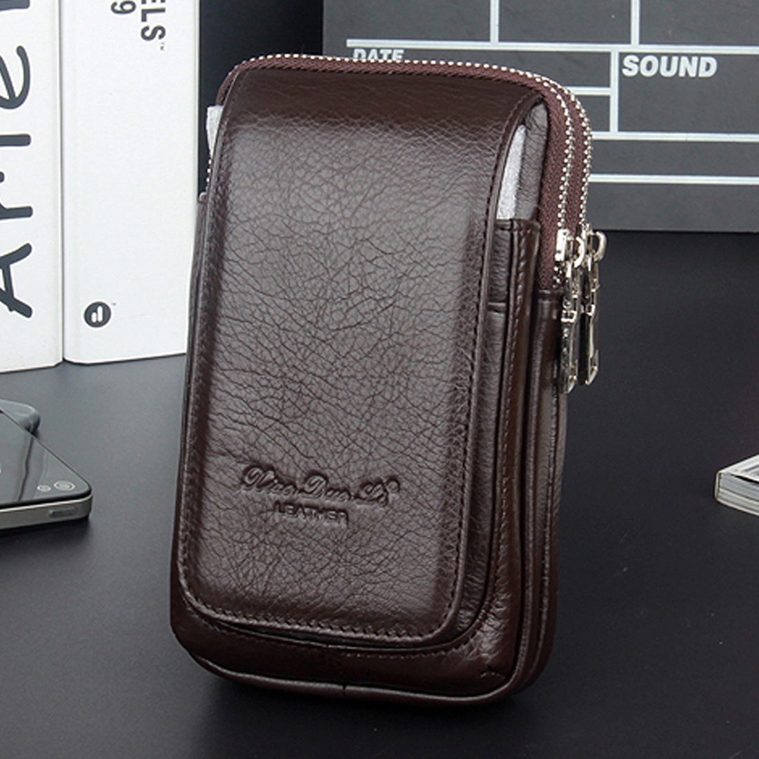 Men Genuine Leather Waist Fann - Saddle Bag Leather reseña y precio