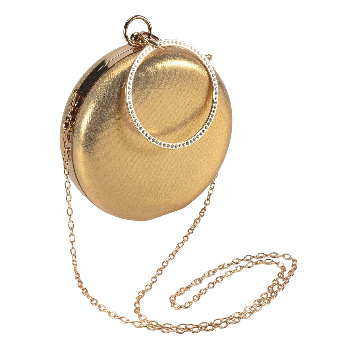 ABQR Round Shaped Women Evenin - Women Bags Gold reseña y precio