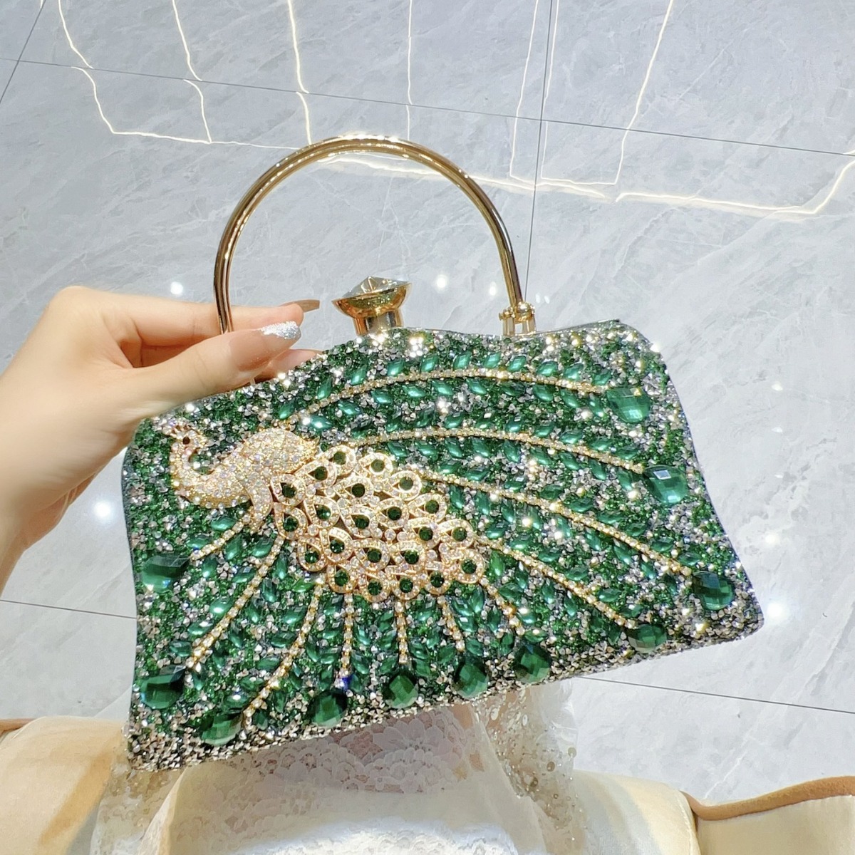 New Full Diamond Handbag with  - Women Handheld Bags reseña y precio