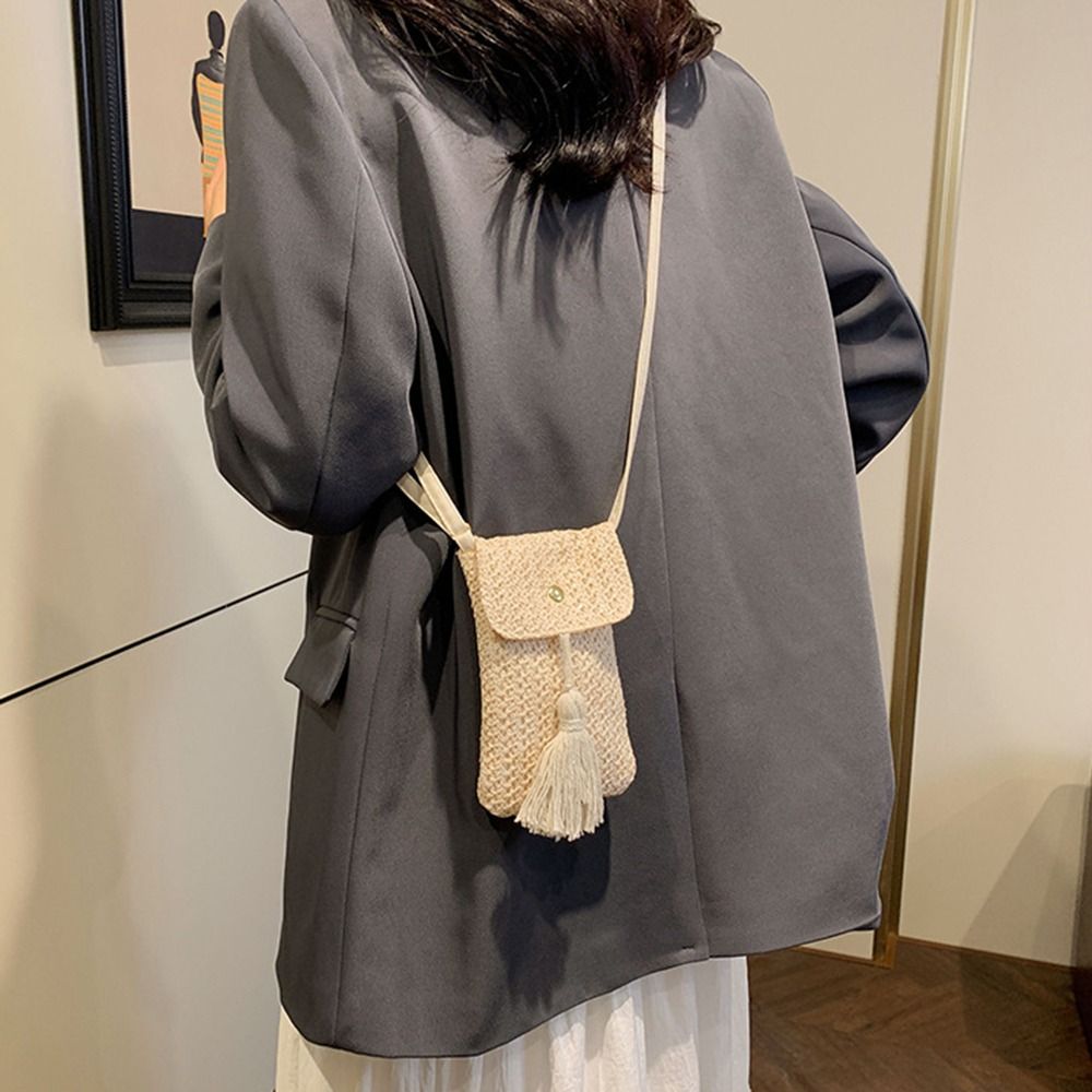 Portable Weaving Straw Woven H - Women Bags Handmade reseña y precio
