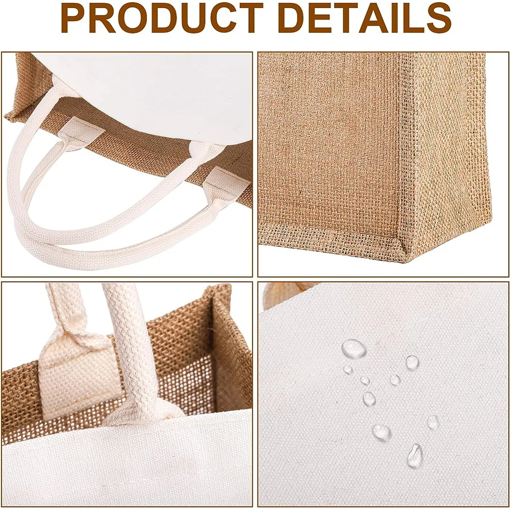 Vintage Grocery Bags Reusable  - Women Bags Jute reseña y precio