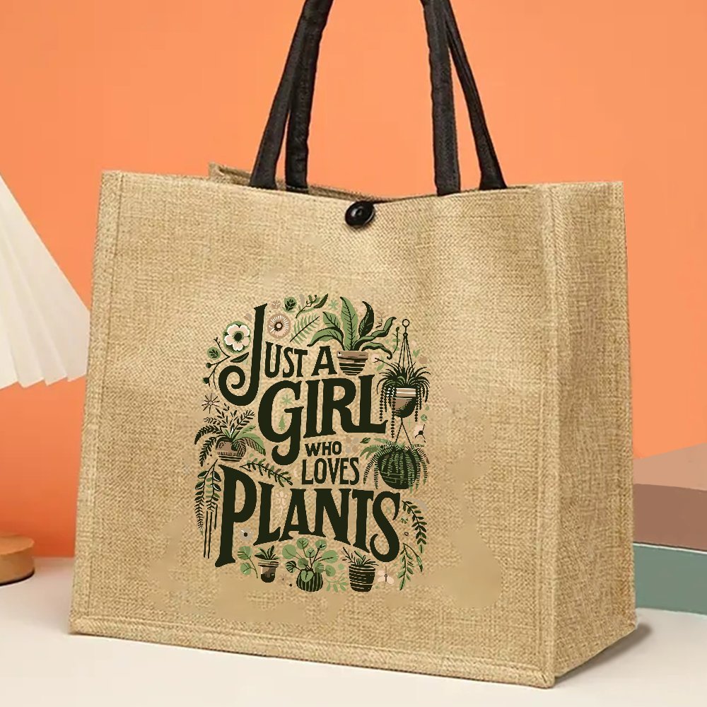 Jute Tote Bag for Plant Lovers - Women Bags Jute reseña y precio
