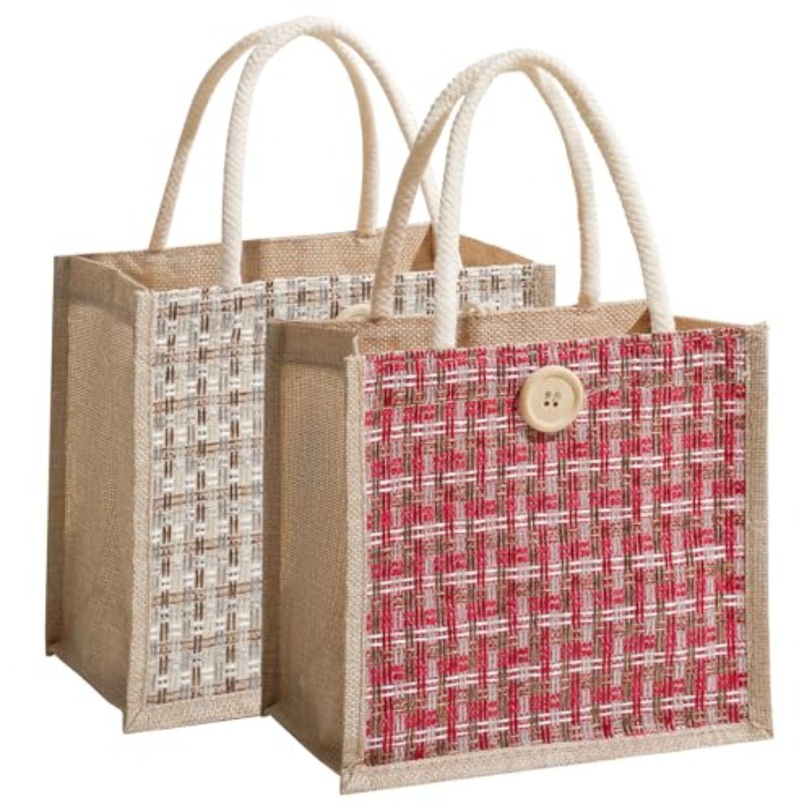 Women Tote Bag, 2Pcs Jute Casu - Women Bags Jute reseña y precio