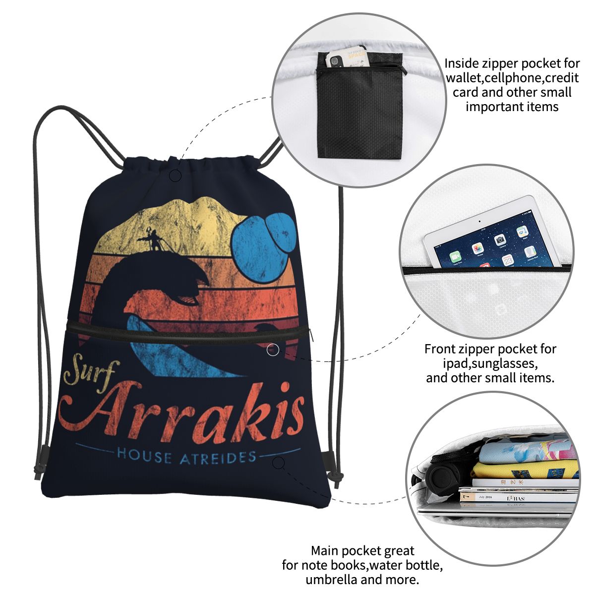 Visit Arrakis Distressed Surf  - Women Bags Dune reseña y precio