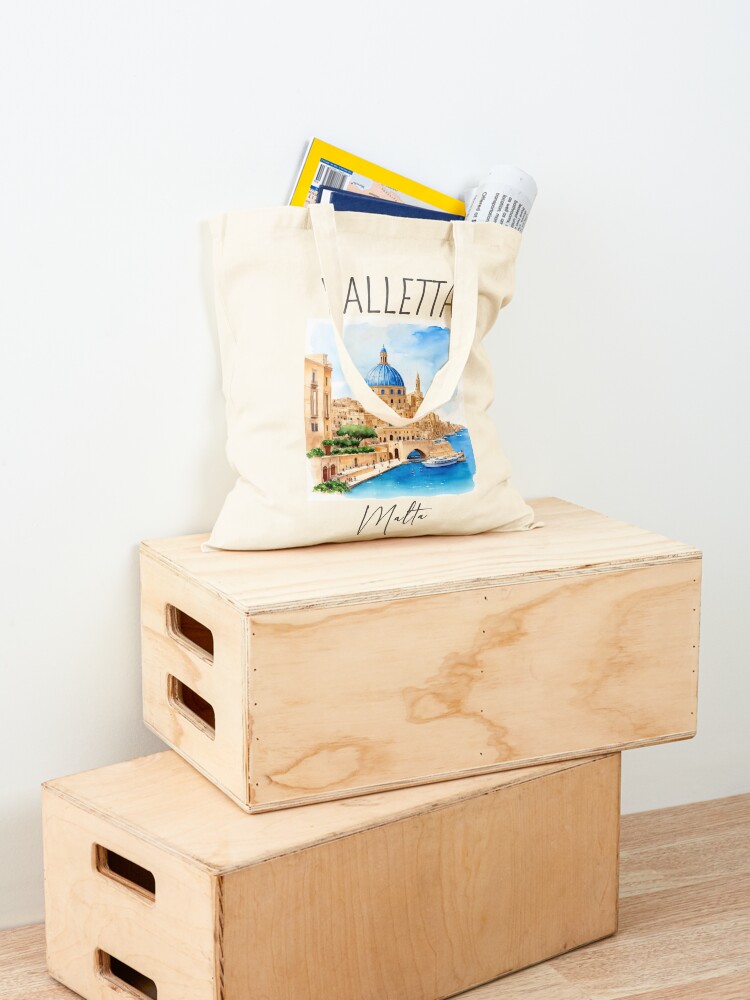 Watercolor Design of Valletta  - Women Bags Malta reseña y precio