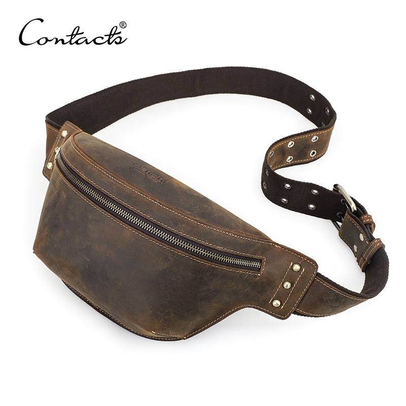 CONTACT'S Genuine Leather Wais - Saddle Bag Leather reseña y precio
