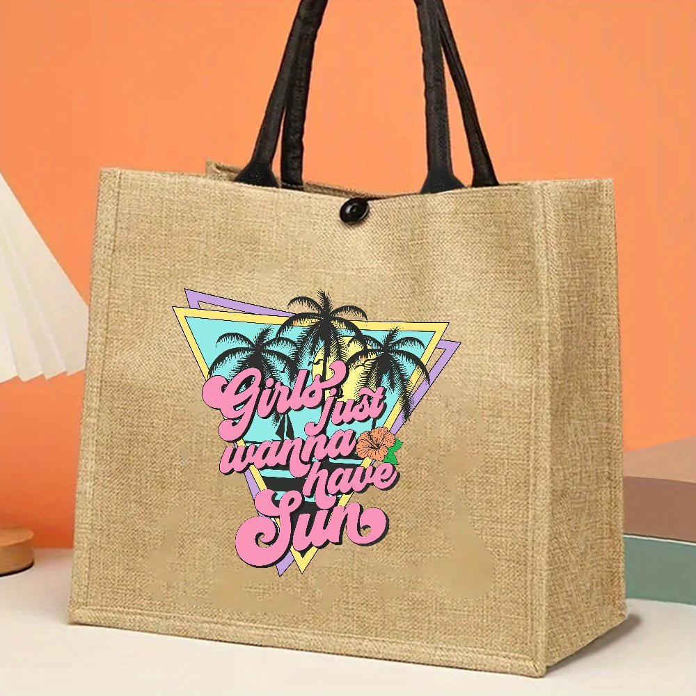 Handmade Large Capacity Fiber  - Women Bags Jute reseña y precio