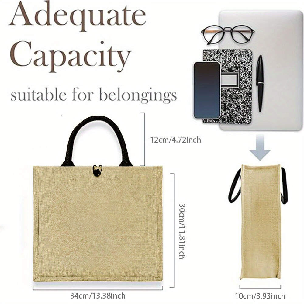 Handmade Large Capacity Fiber  - Women Bags Jute reseña y precio