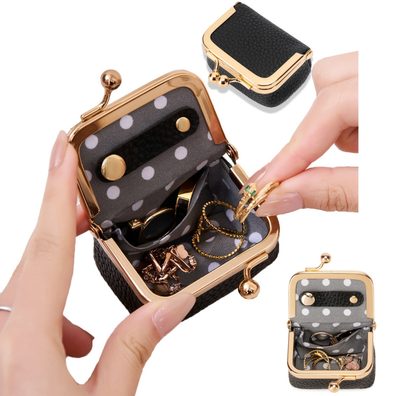 Mini Leather Coin Purse – with - Women Bags Gold reseña y precio