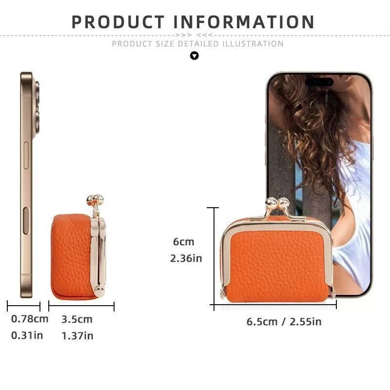 Mini Leather Coin Purse – with - Women Bags Gold reseña y precio
