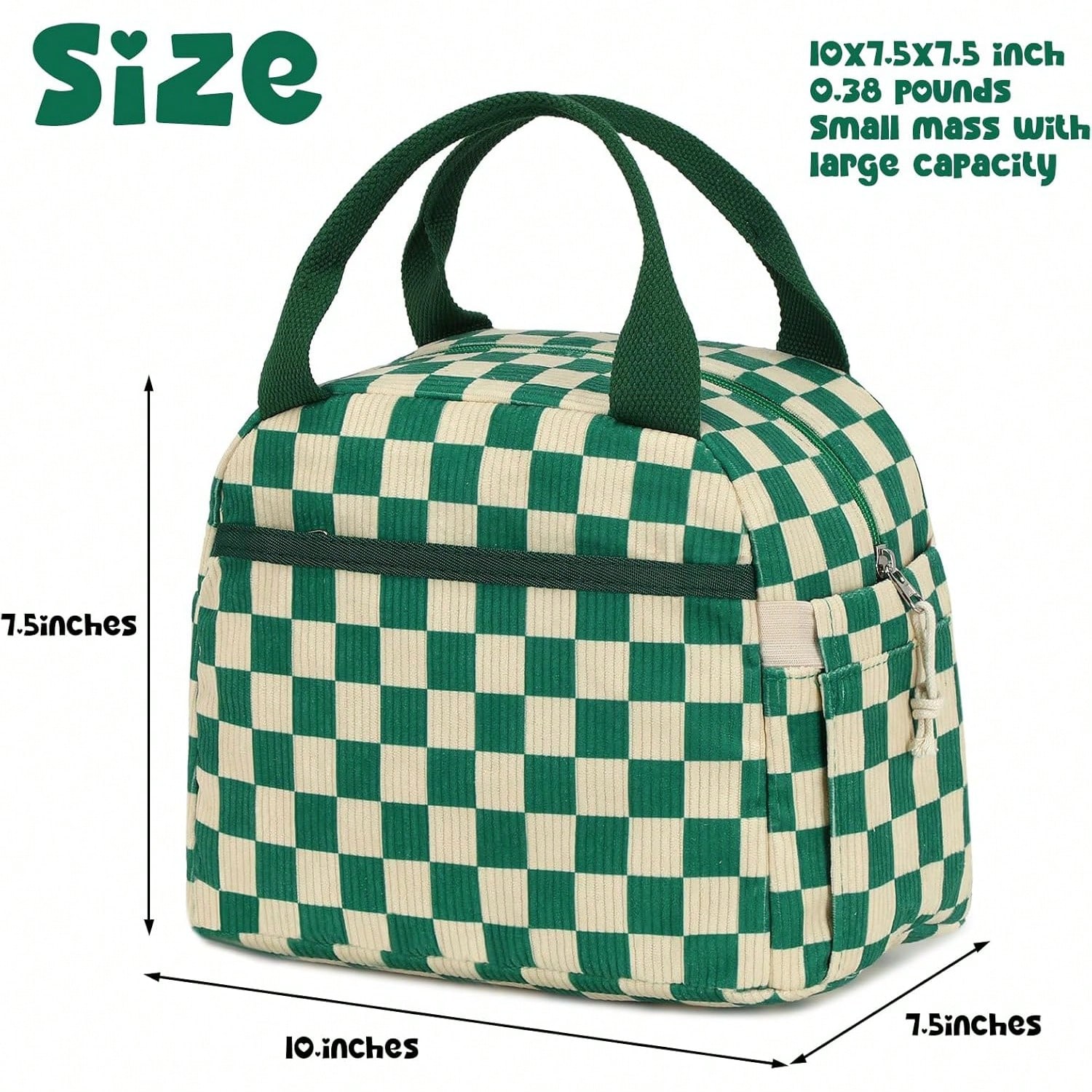 Cute Corduroy Lunch Tote Bags  - Women Bags Work reseña y precio